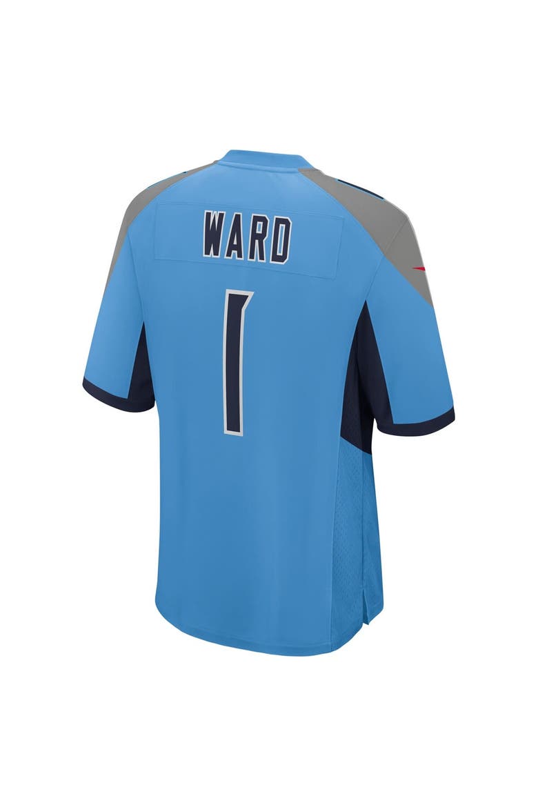 Men's Nike Cameron Ward Light Blue Tennessee Titans 2025 NFL Draft First Round Pick Game Jersey, Alternate, color, Light Blue