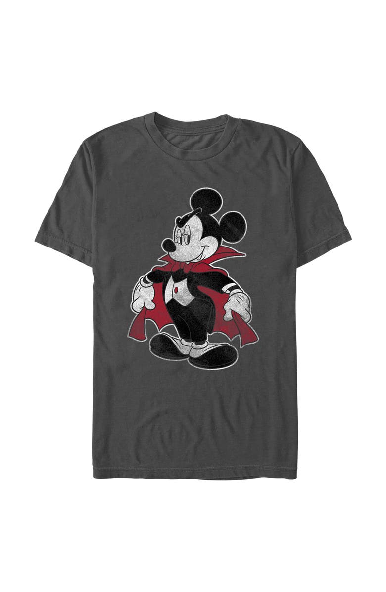 Mickey & Friends Men's Mickey & Friends Halloween Retro Vampire  Graphic T-Shirt, Main, color, Charcoal