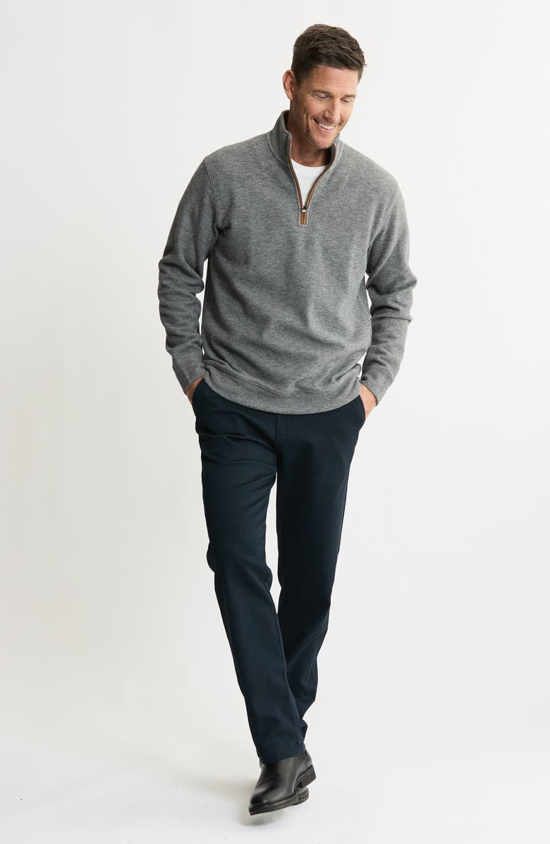 JACHS Cut Sew Half-Zip Knit Sweatshirt, Alternate, color, Grey