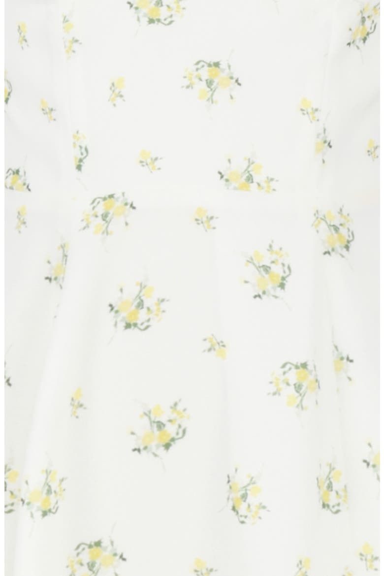 Alicia Floral Midi Dress, Alternate, color, IVORY FLORAL
