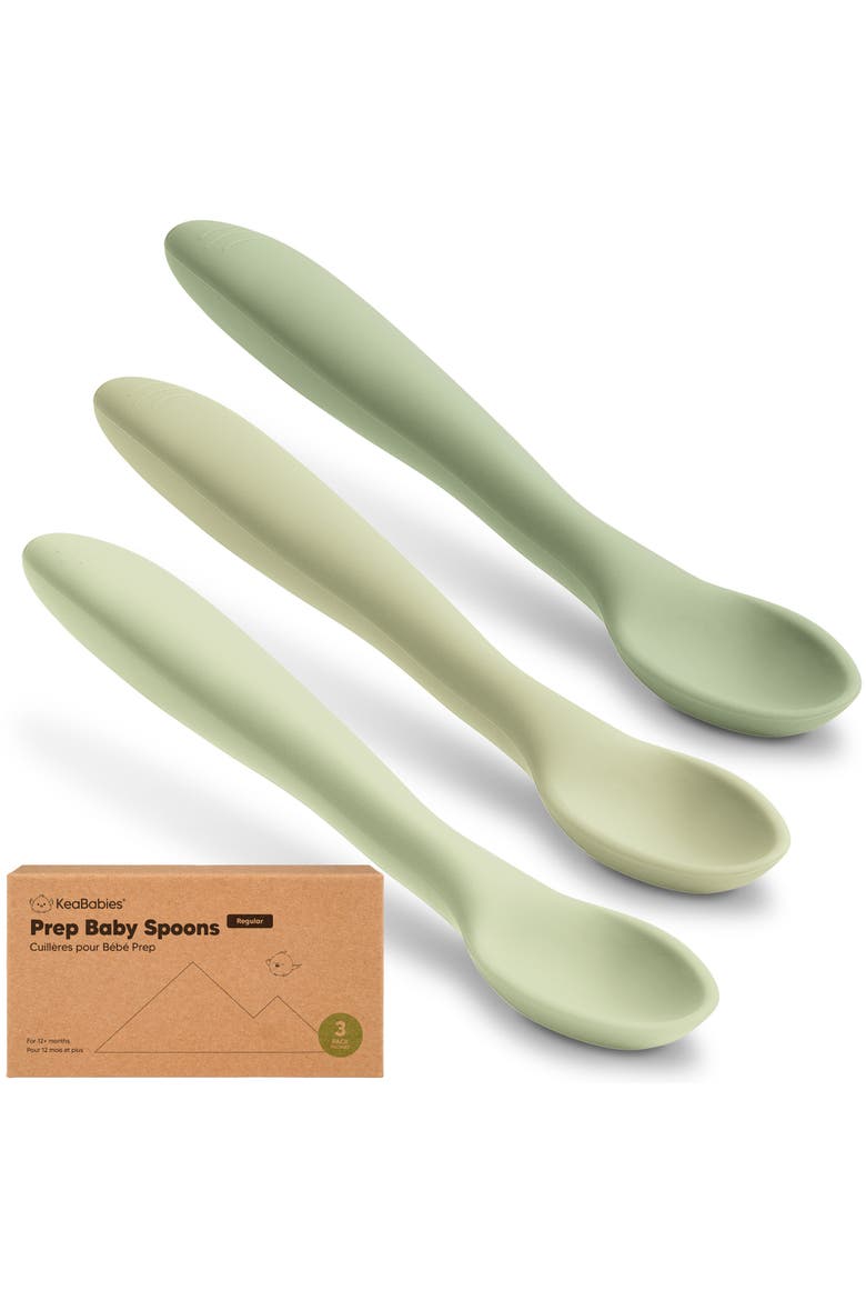 3-Pack Prep Baby Spoons, Main, color, Sage