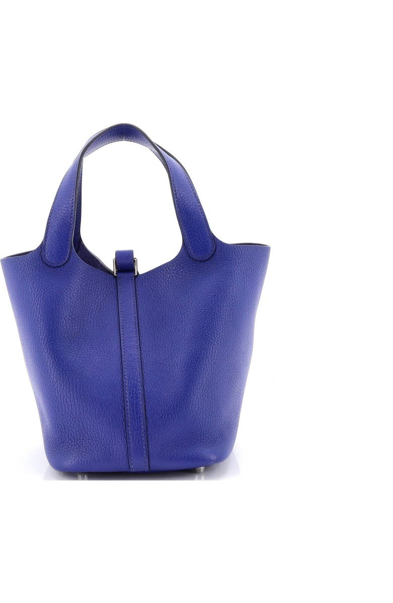 Pre-Owned Hermes Picotin Lock Bag Clemence PM, Alternate, color, Bleu Electrique