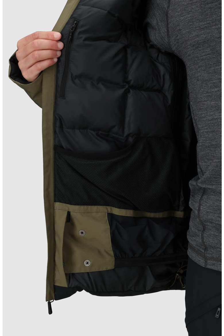 Snowcrew 700 Fill Power Down Hooded Jacket, Alternate, color, RANGER GREEN