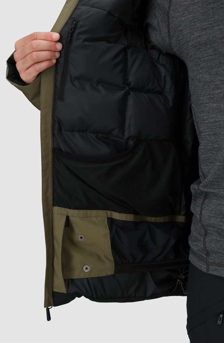 Outdoor Research Snowcrew 700 Fill Power Down Hooded Jacket, Alternate, color, Ranger Green