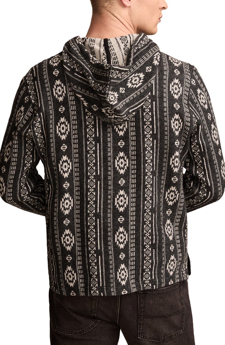 Lucky Brand Baja Jacquard Cotton Hoodie, Alternate, color,