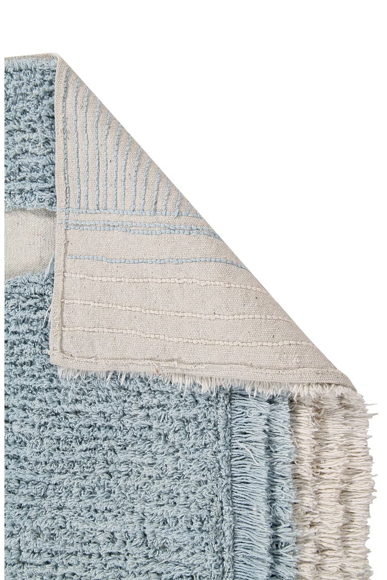 Ocean Shore Washable Recycled Cotton Blend Rug, Alternate, color, BLUE