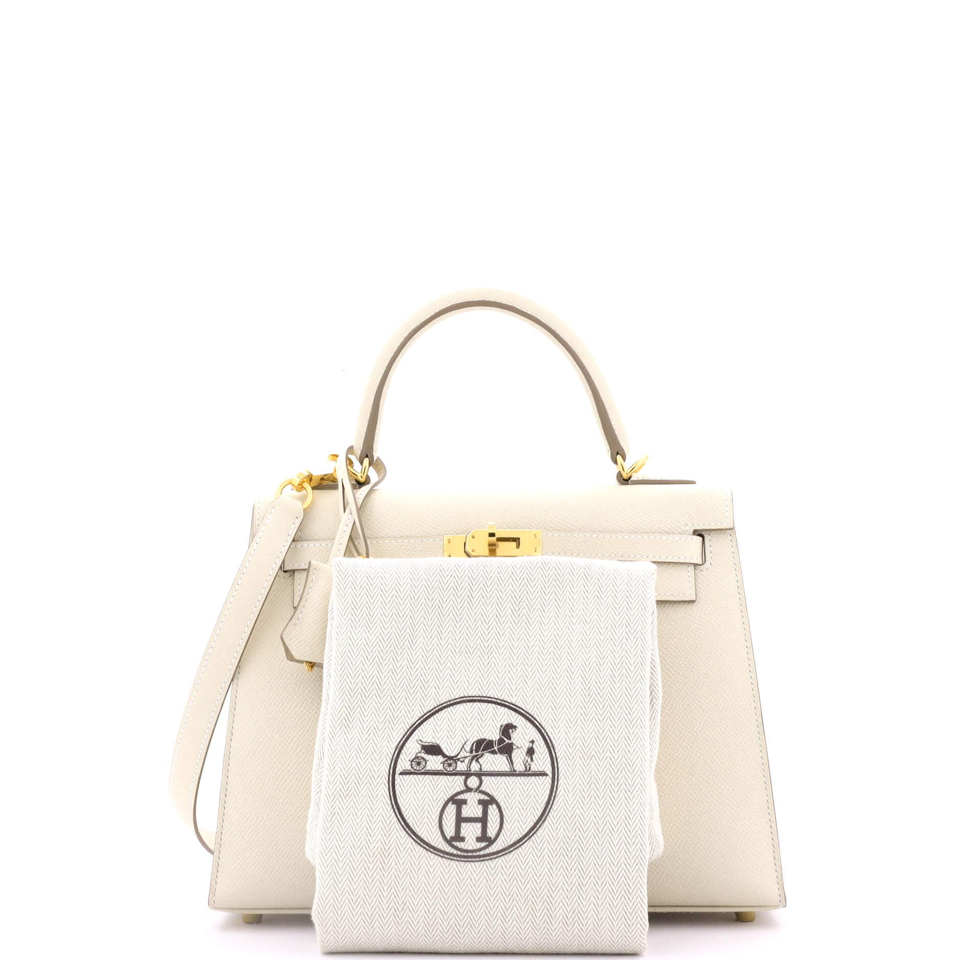 Pre-Owned Hermes Kelly Handbag Light Epsom with Gold Hardware 25, Alternate, color, 