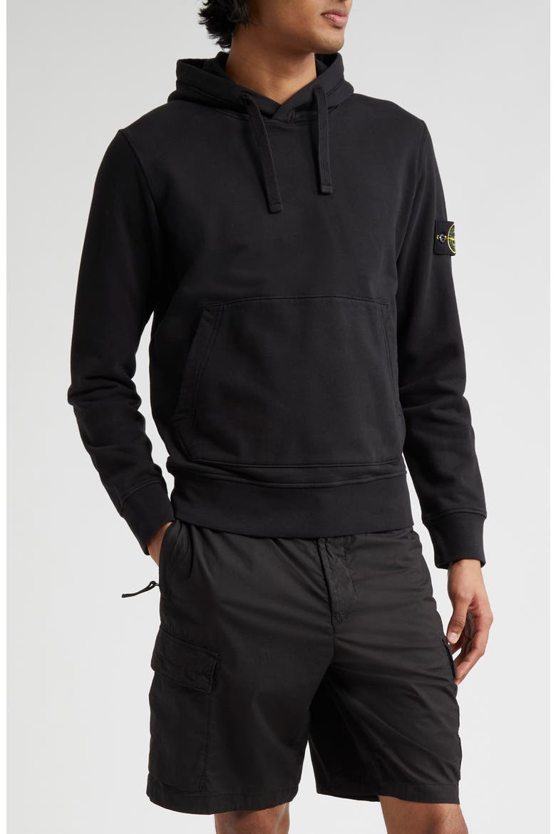 Felpa Pullover Hoodie, Main, color, BLACK