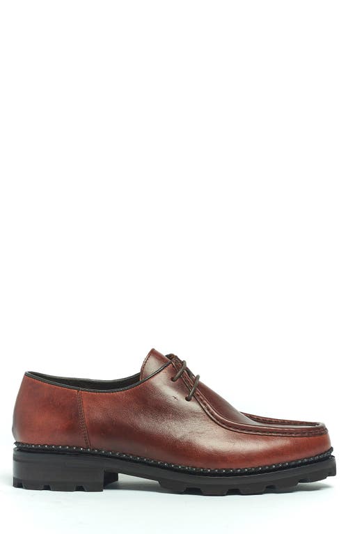 Anthony Veer Wright Moc Lace-up Boot In Maroon