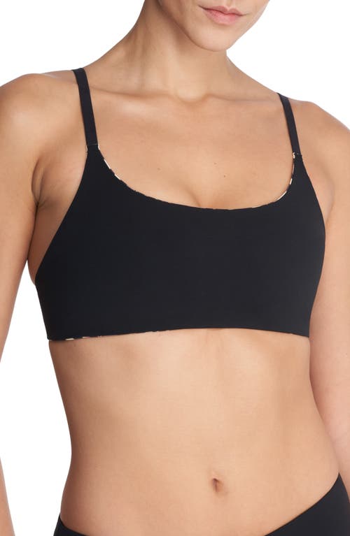 Natori Reversible Bikini Top In Animal Print