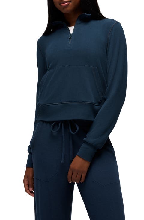 Willow West Crop Half-Zip Sweatshirt