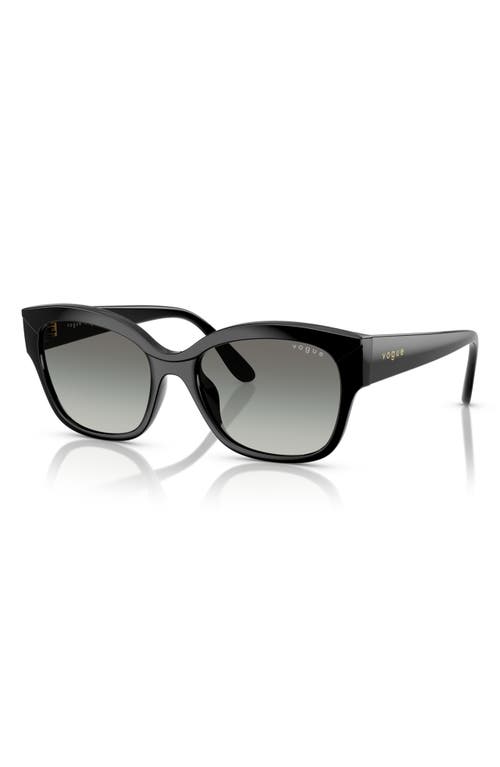 Vogue 55mm Polarized Gradient Butterfly Sunglasses