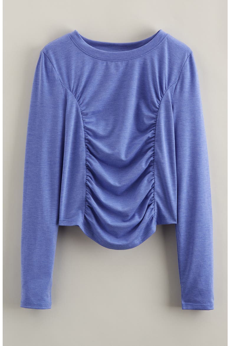Kids' Jump Start Long Sleeve Draped T-Shirt, Main, color, PURPLE BAJA