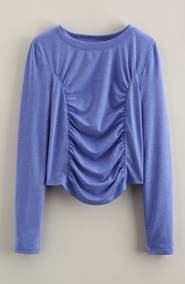 Zella Girl Kids' Jump Start Long Sleeve Draped T-Shirt