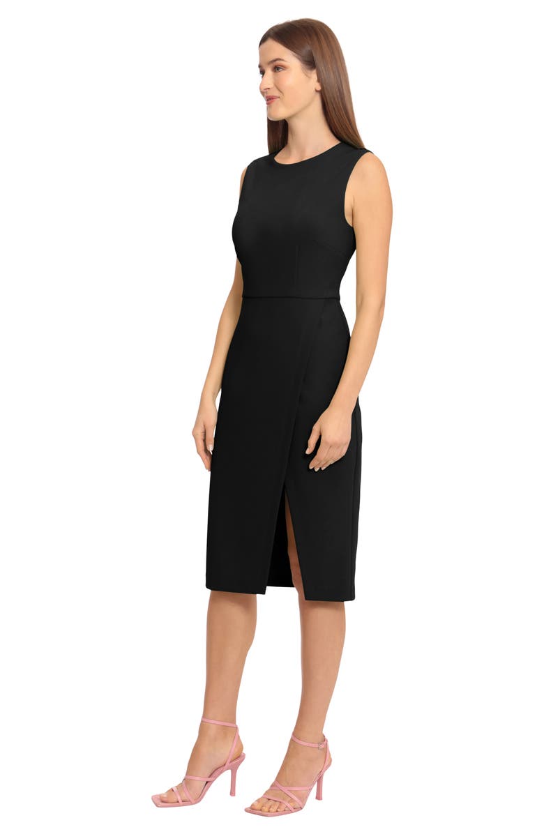 Maggy London Sleeveless Wrap Knee Length Dress, Alternate, color, 