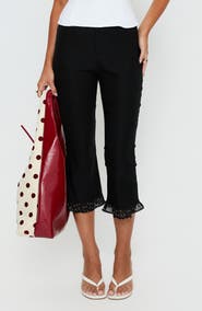 Princess Polly Darsie Frill Capri Pants