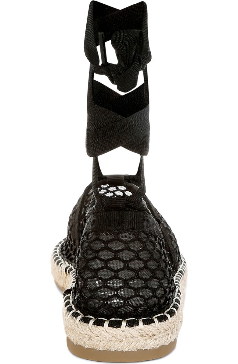 LONDON RAG Sonara Ankle Wrap Espadrille Flat, Alternate, color, Black
