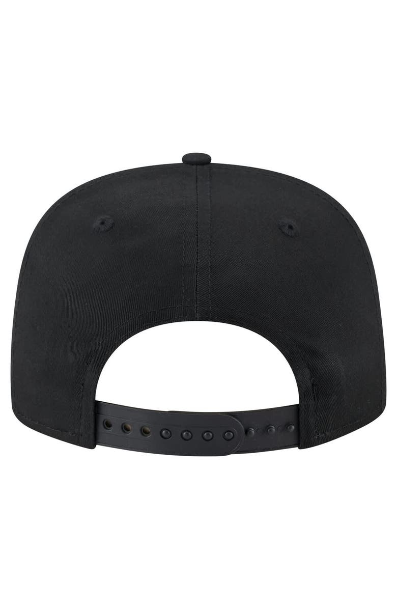 New Era Men's New Era Black Miami Marlins Team Text Golfer Snapback Hat, Alternate, color, 