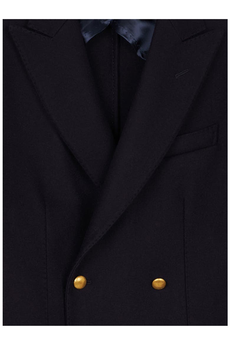 David Double-Breasted Wool Jacket, Alternate, color, NAVY BLUE