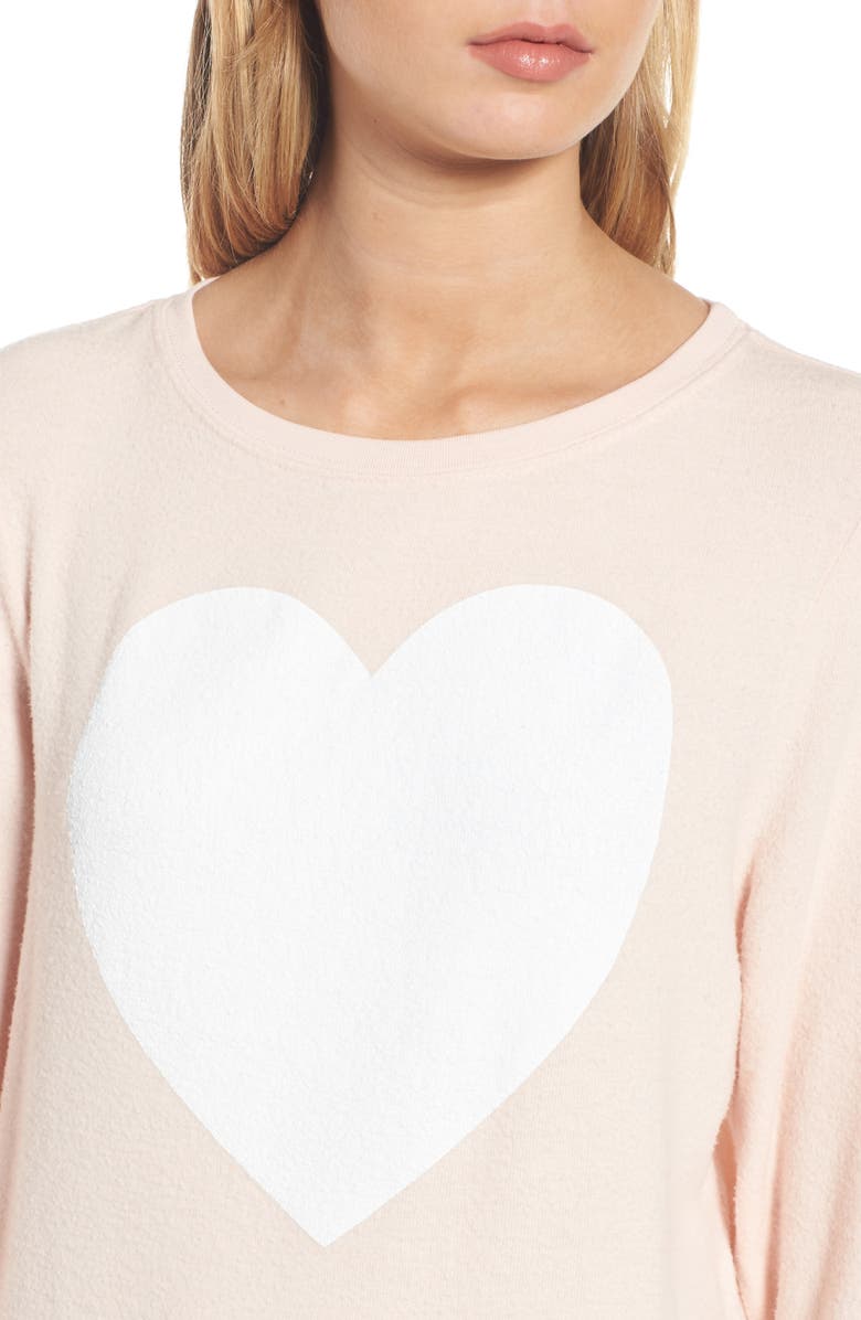 DREAM SCENE Heart Sweatshirt, Alternate, color,
