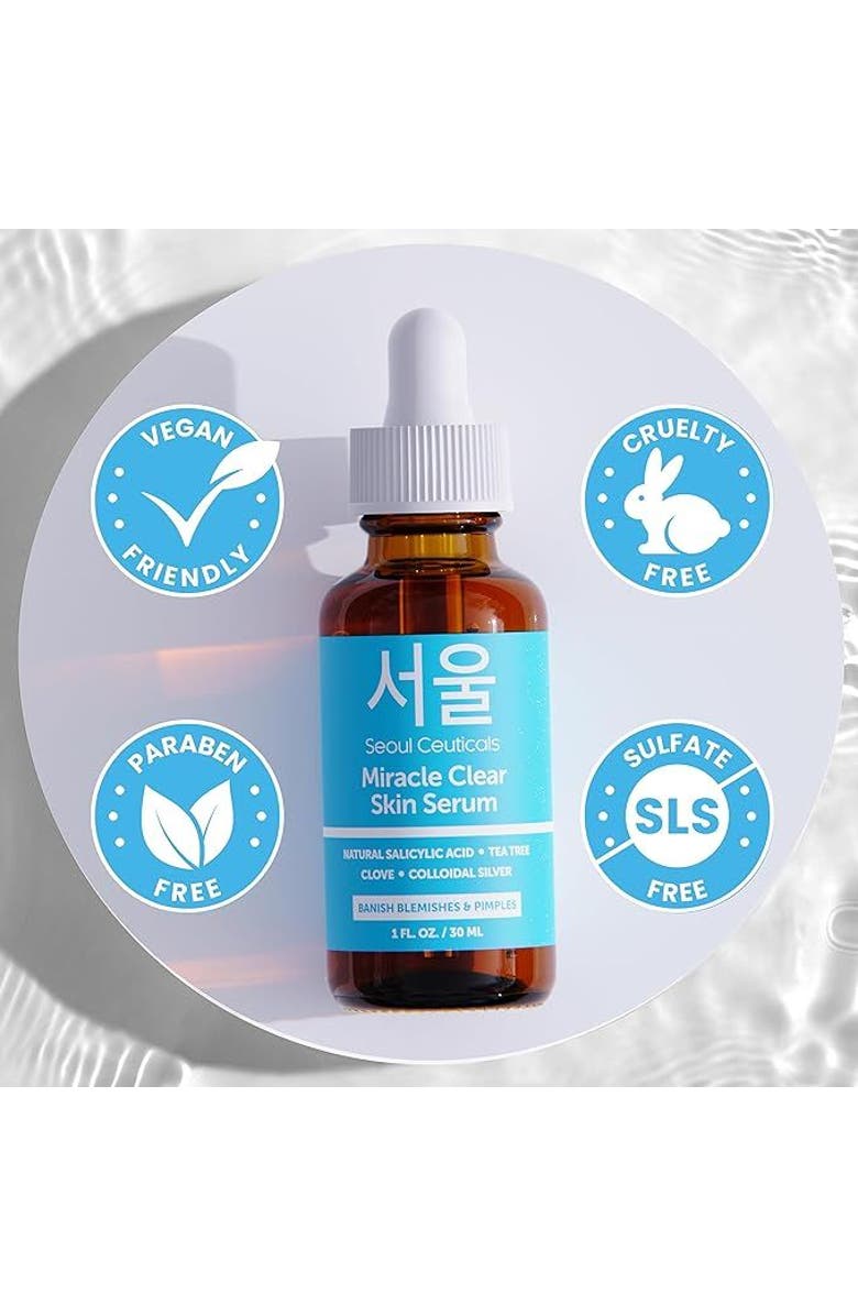 Seoul Ceuticals Miracle Clear Korean Skin Serum, Alternate, color, Clear