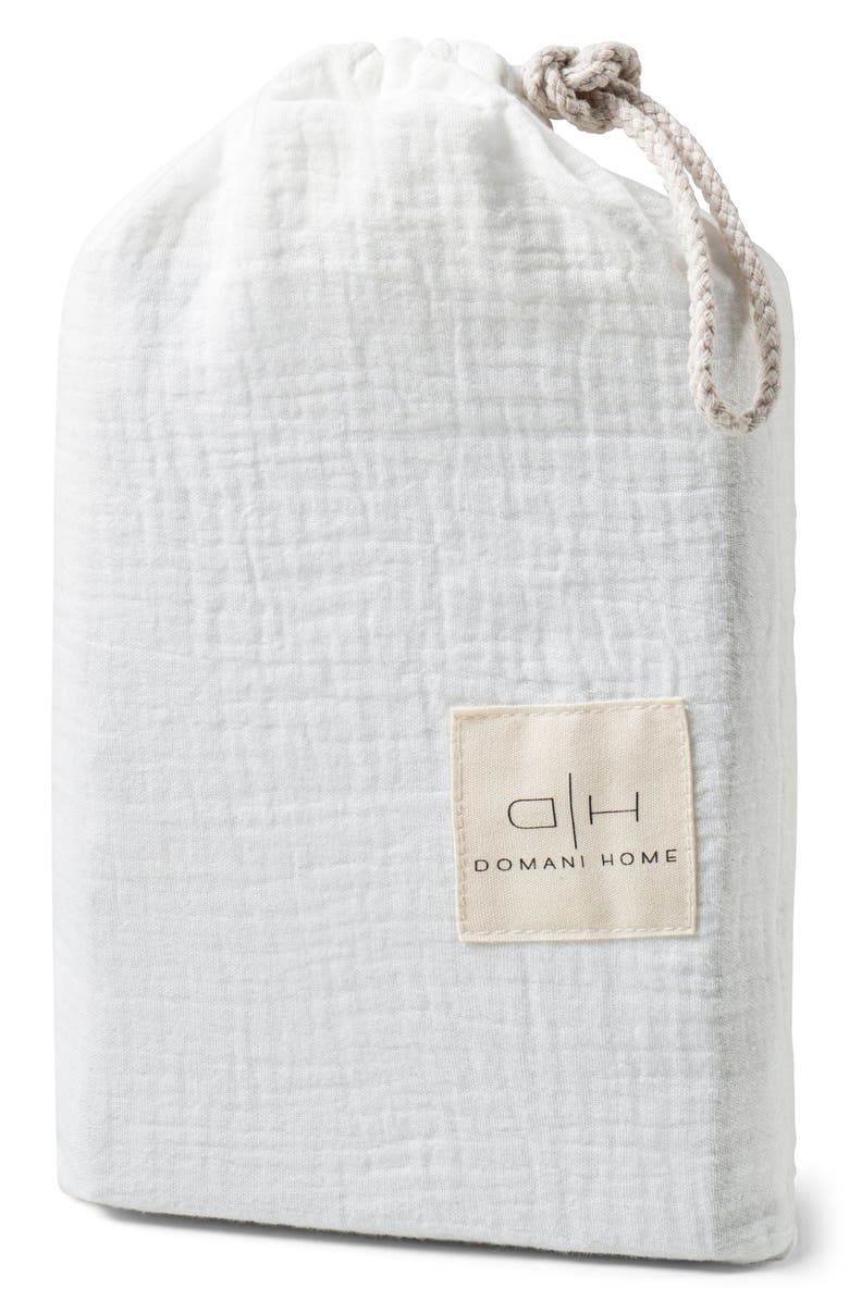 Domani Home Bebe Cotton Gauze Sham, Crib Sheet & Duvet Cover Set, Alternate, color, White