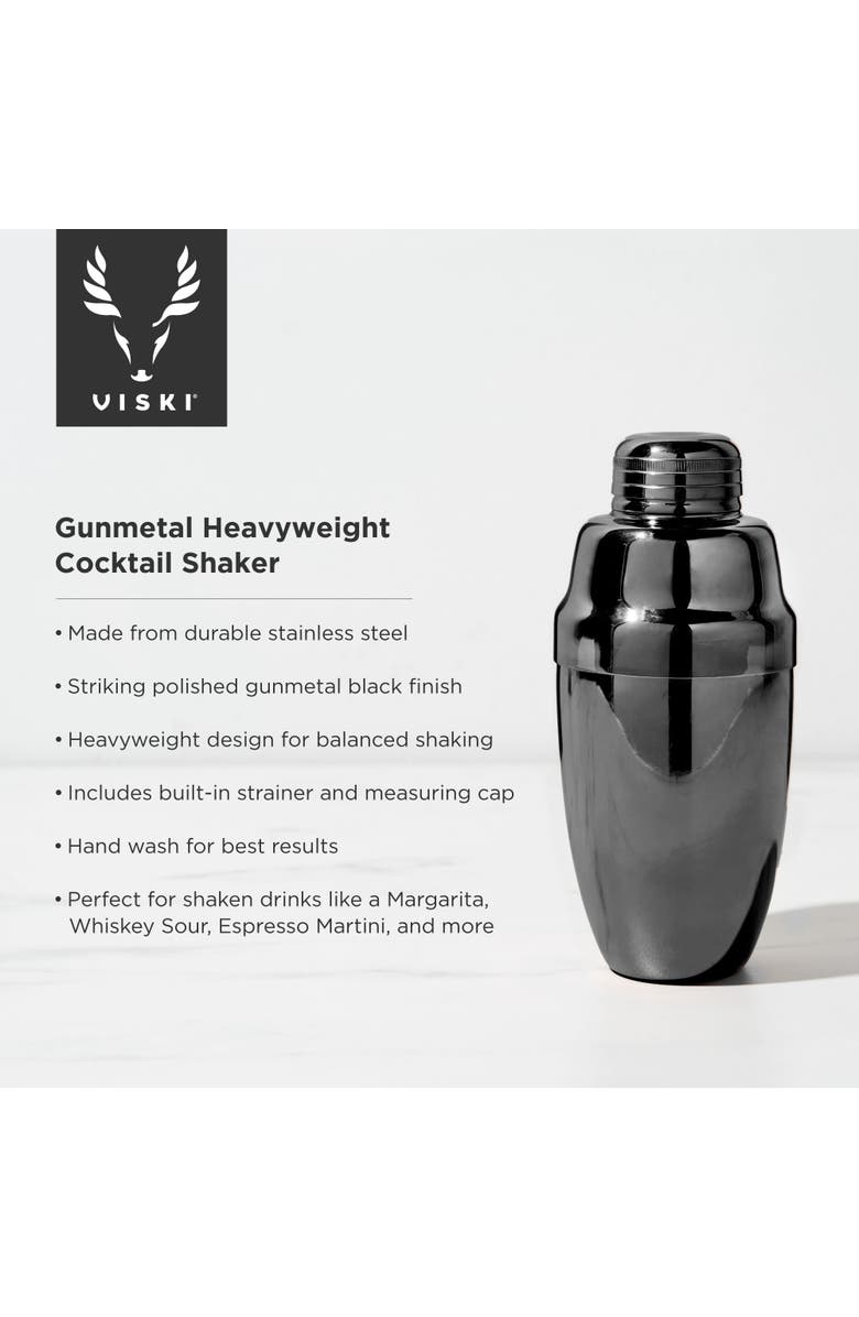 Viski Heavyweight Cocktail Shaker, Alternate, color, Warren