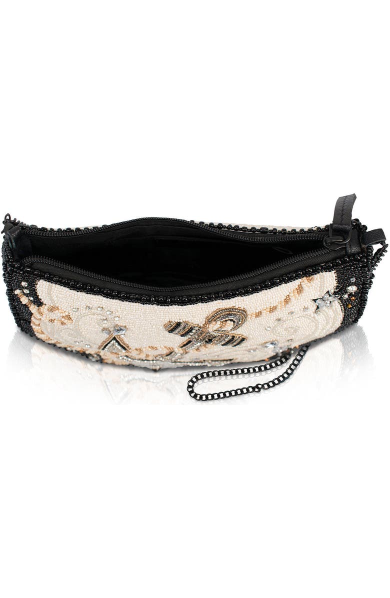 Mary Frances Accessories Hold Fast Crossbody Handbag, Alternate, color, White / Black