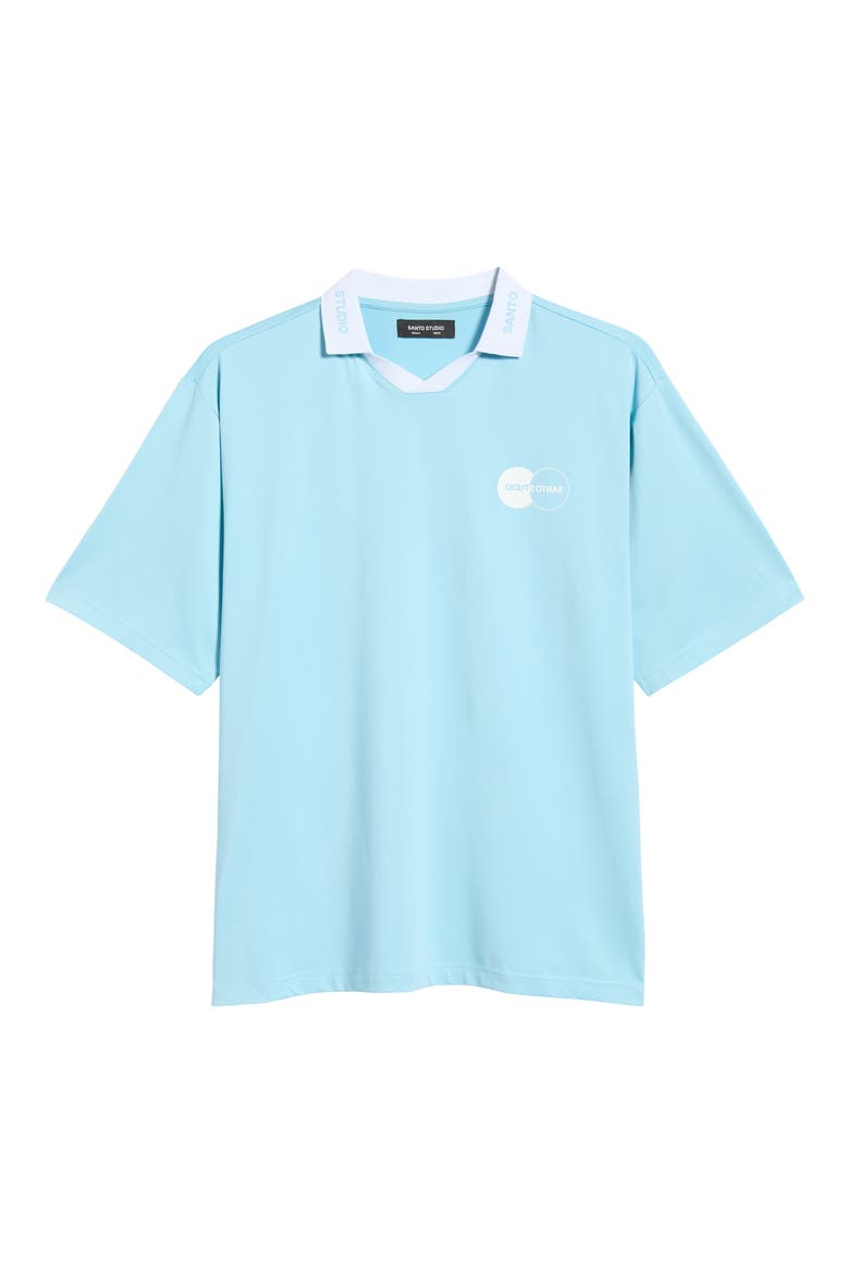 Santo Flipped Jersey Polo, Alternate, color, LIGHT BLUE