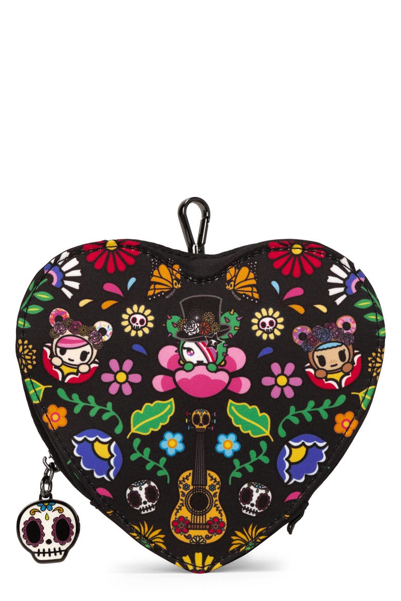 Heart Mini Bag, Main, color, DIA DE LOS MUERTOS