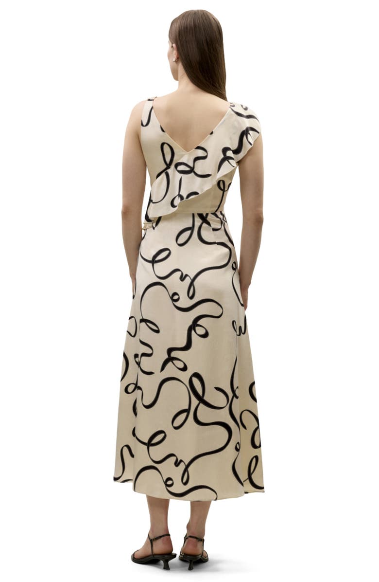 Rebecca Taylor Hollis Satin Ribbon Dress, Alternate, color, Ribbon Print