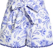 SUGARLIPS Maeve Belted Floral Zaferia Cotton Shorts