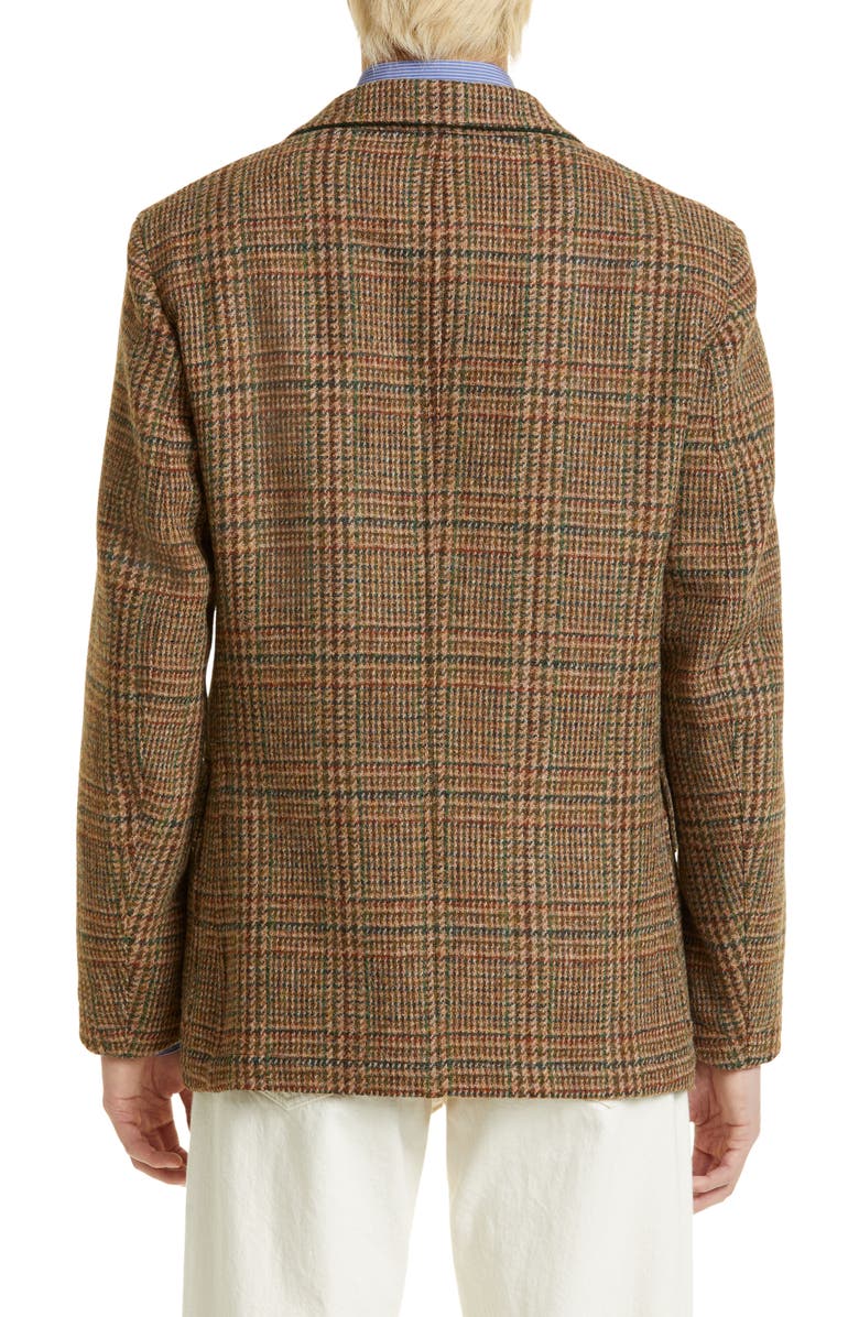 Drake's Games Mk. VII Prince of Wales Check Harris Tweed Wool Blazer, Alternate, color, 