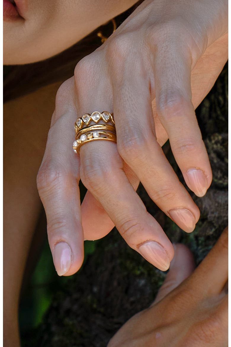 Aeolian Echo Ring, Alternate, color, Gold