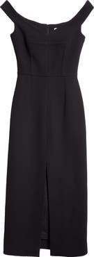 Michael Kors Collection Off the Shoulder Sheath Dress