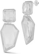 SPHERA MILANO Large Crystal Drop Earrings