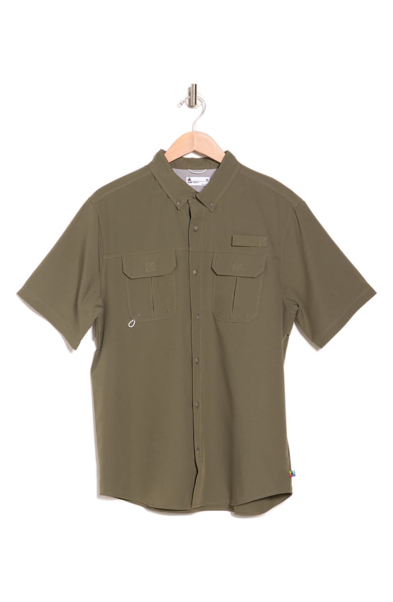 Union UB Tech Fishing Shirt, Alternate, color, Military