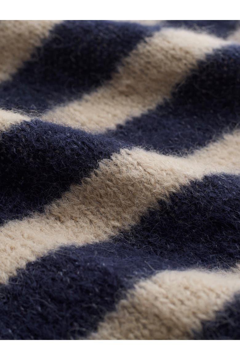 Longline Edge To Edge Cardigan, Alternate, color, NAVY / OATMEAL
