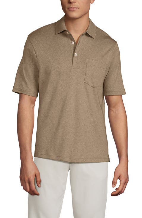 Short Sleeve Cotton Supima Polo Shirt With Pocket