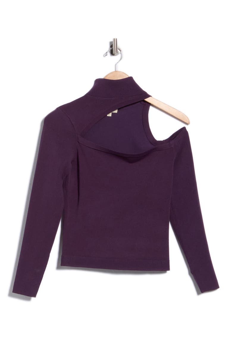 Azia Cutout Knit Top, Main, color, DARK VIOLET