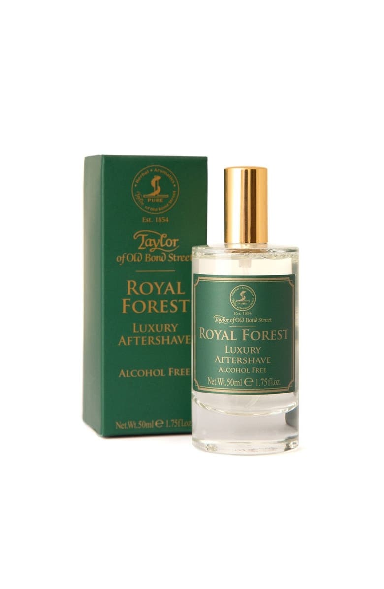 Taylor of Old Bond Street Royal Forest Luxury Aftershave Lotion, Main, color, White