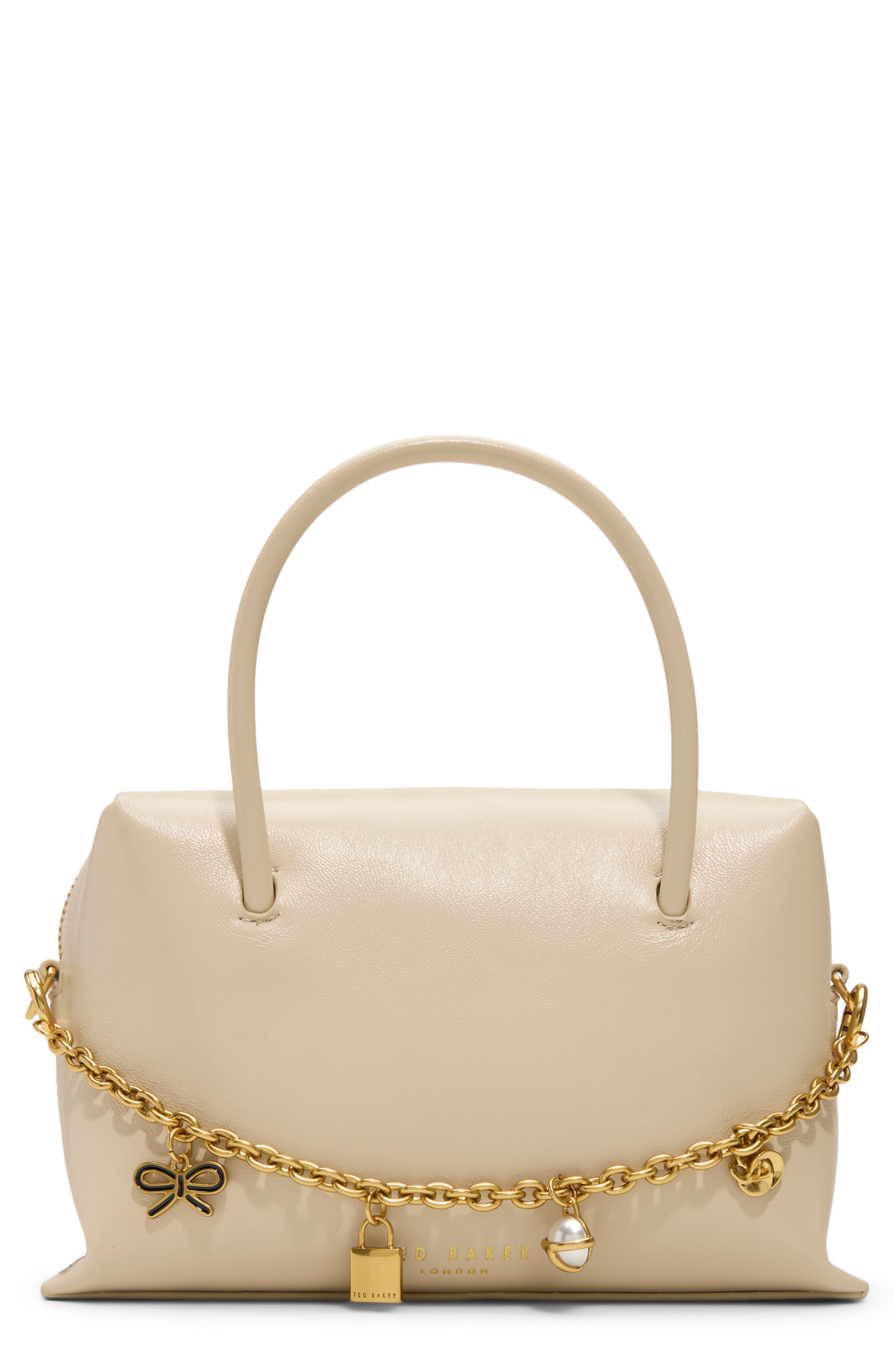 Ted Baker London Vera Charm Leather Satchel