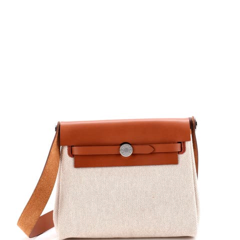 Herbag Zip Toile and Leather 20