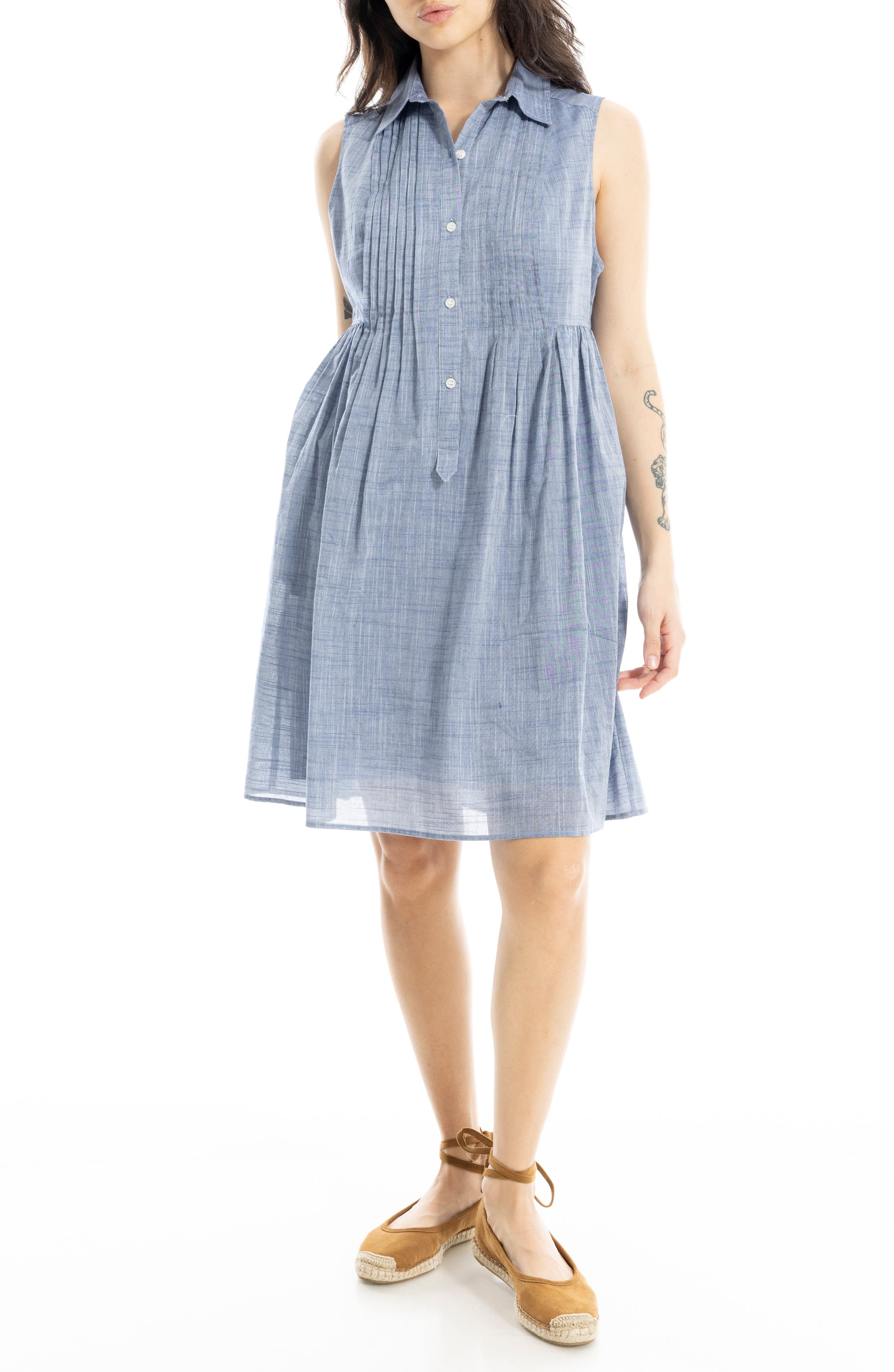 chambray shirt dress outfit Chambray Dress Outfit Ideas