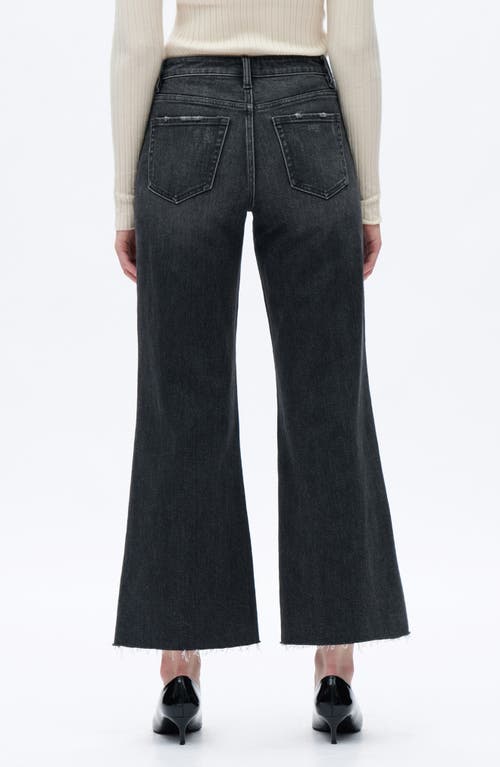 Bayeas Raw Hem Mid Rise Wide Leg Jeans In Gray