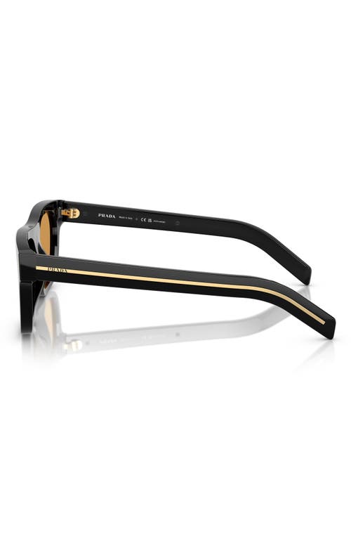 Prada Rectangle-frame Sunglasses In Black