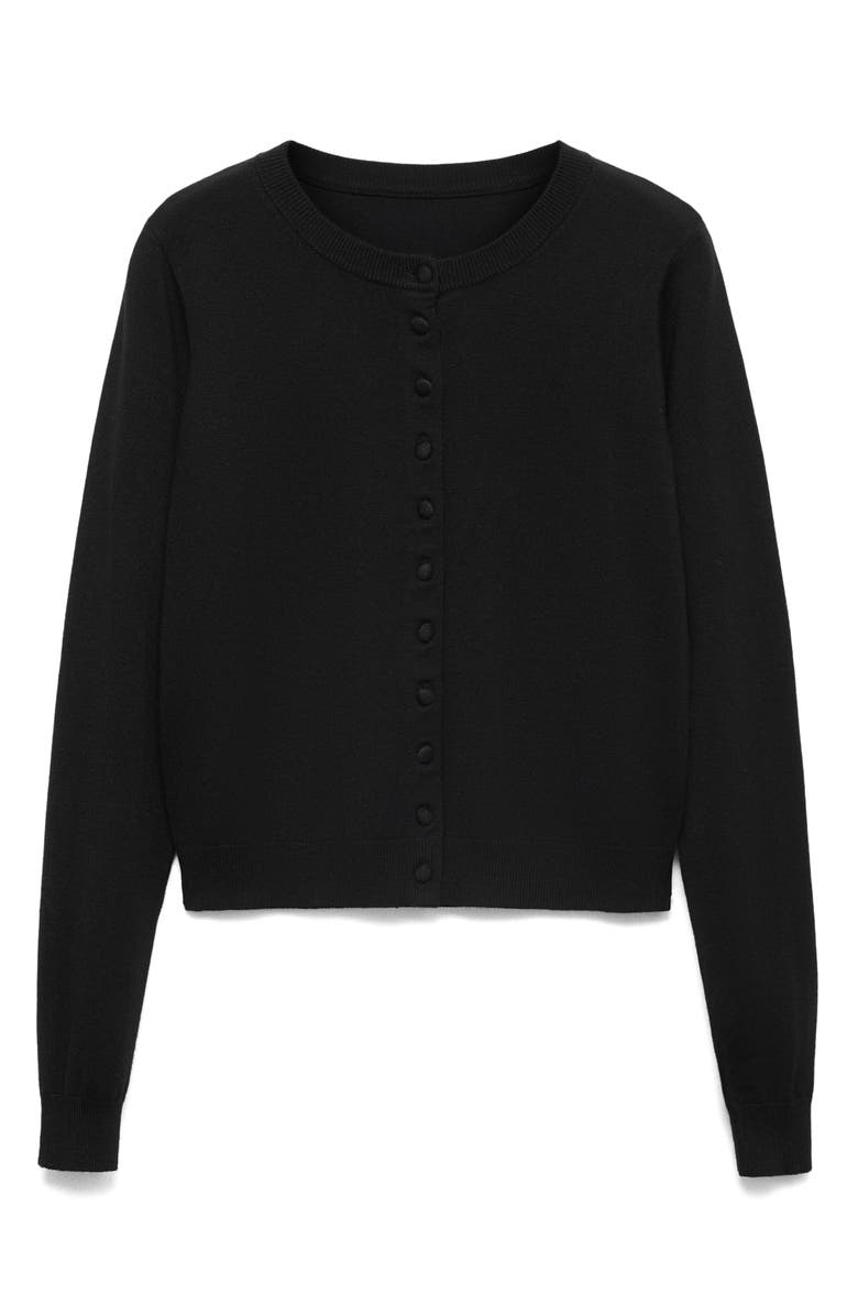 MANGO Crewneck Cardigan, Alternate, color, 