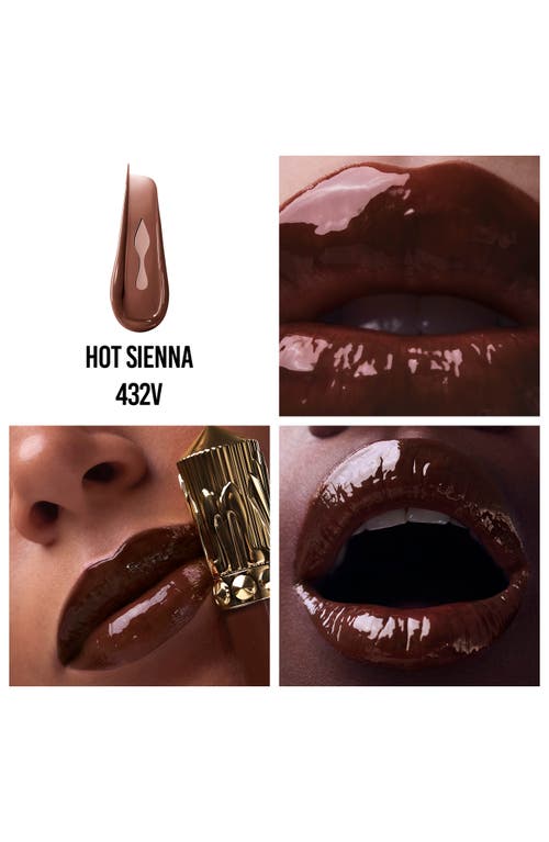 Christian Louboutin Rouge Stiletto Vinyl Gloss In Hot Sienna