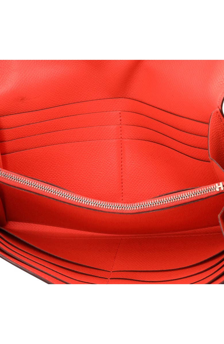 Pre-Owned Hermes Kelly Wallet Epsom Long, Alternate, color, Rouge Pivoine