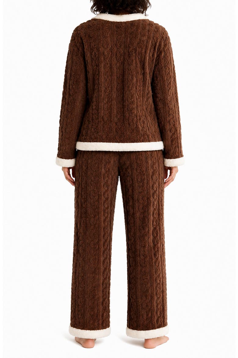 Ottavia Fleece Pajamas, Alternate, color, ROCKY ROAD